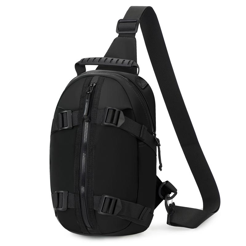 

Мужская нагрудная сумка спортивная сумка через плечо чёрный