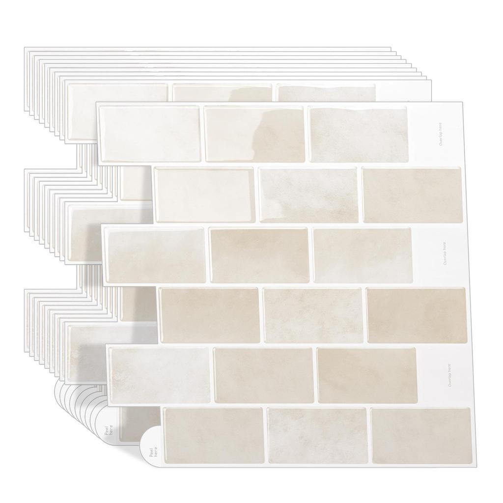 3D Crystal Epoxy Waterproof Wall Sticker: Easy-Install, Moisture-Proof Imitation Tile for Commercial Spaces