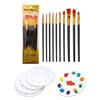 10 Pcs Watercolor Paint Brushes Set Nylon Hair Painting Brush Art Tool Drawing and Art Supplies For Creative Projects