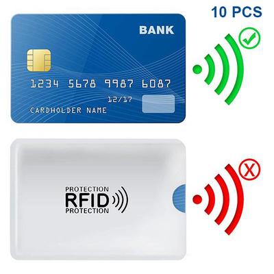 Aluminum Foil Card Protective Cover Case RFID Blocking Safety Shield Identity Sleeves Card Bag
