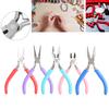 5pcs Mini Pliers Jewellery Making Pincers Flat Long Toothless Nose Clamp Wires Cutter Hand Tool