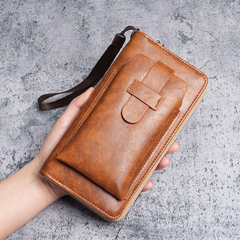 Men's Wallet, Multi-card Wallet, Two-in-one Multi-function Mobile Phone Bag.