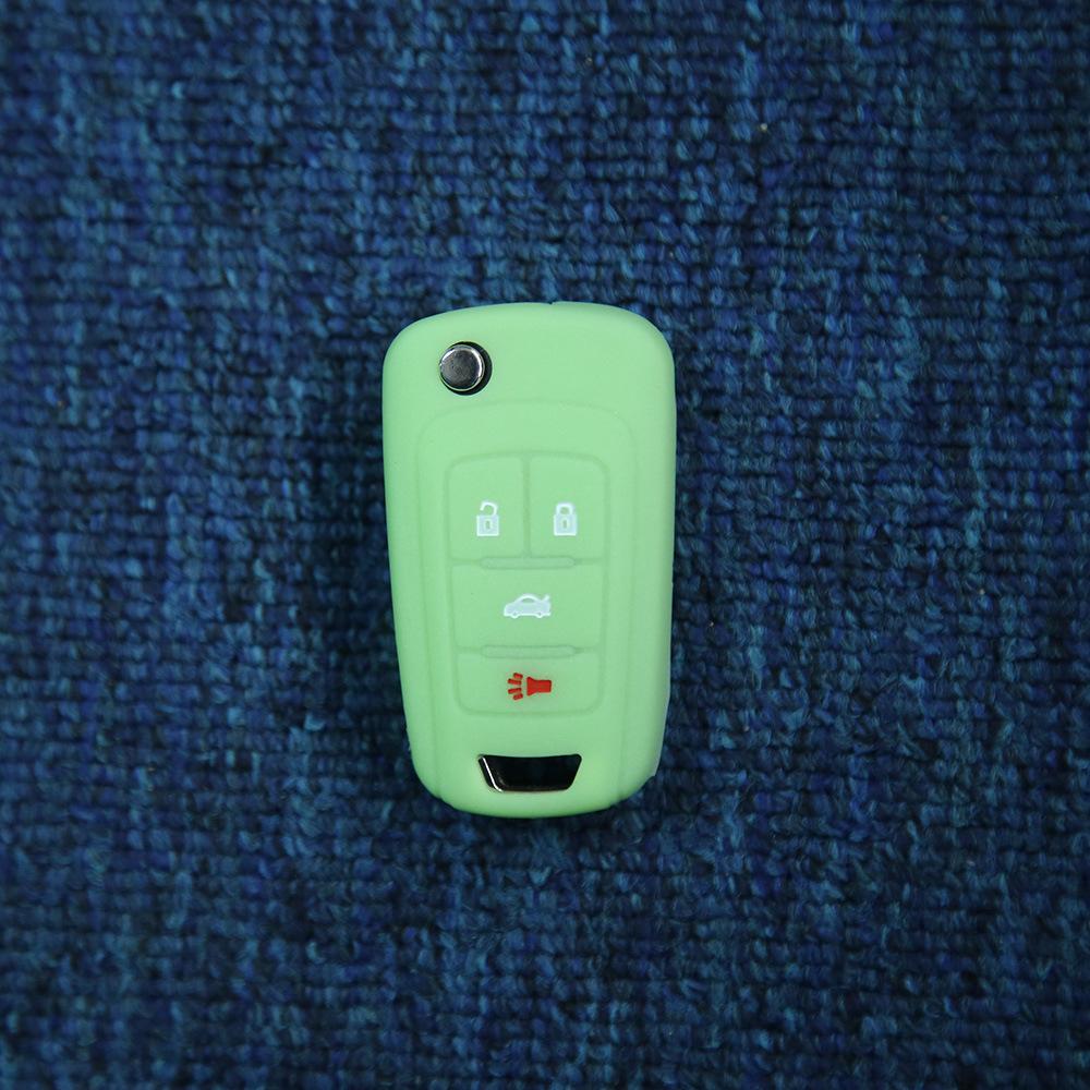 For Buick 4-button Old LaCrosse Silicone Key Cover Soft Rubber Key Bag Car Remote Control Anti-theft Device Protective Cover
