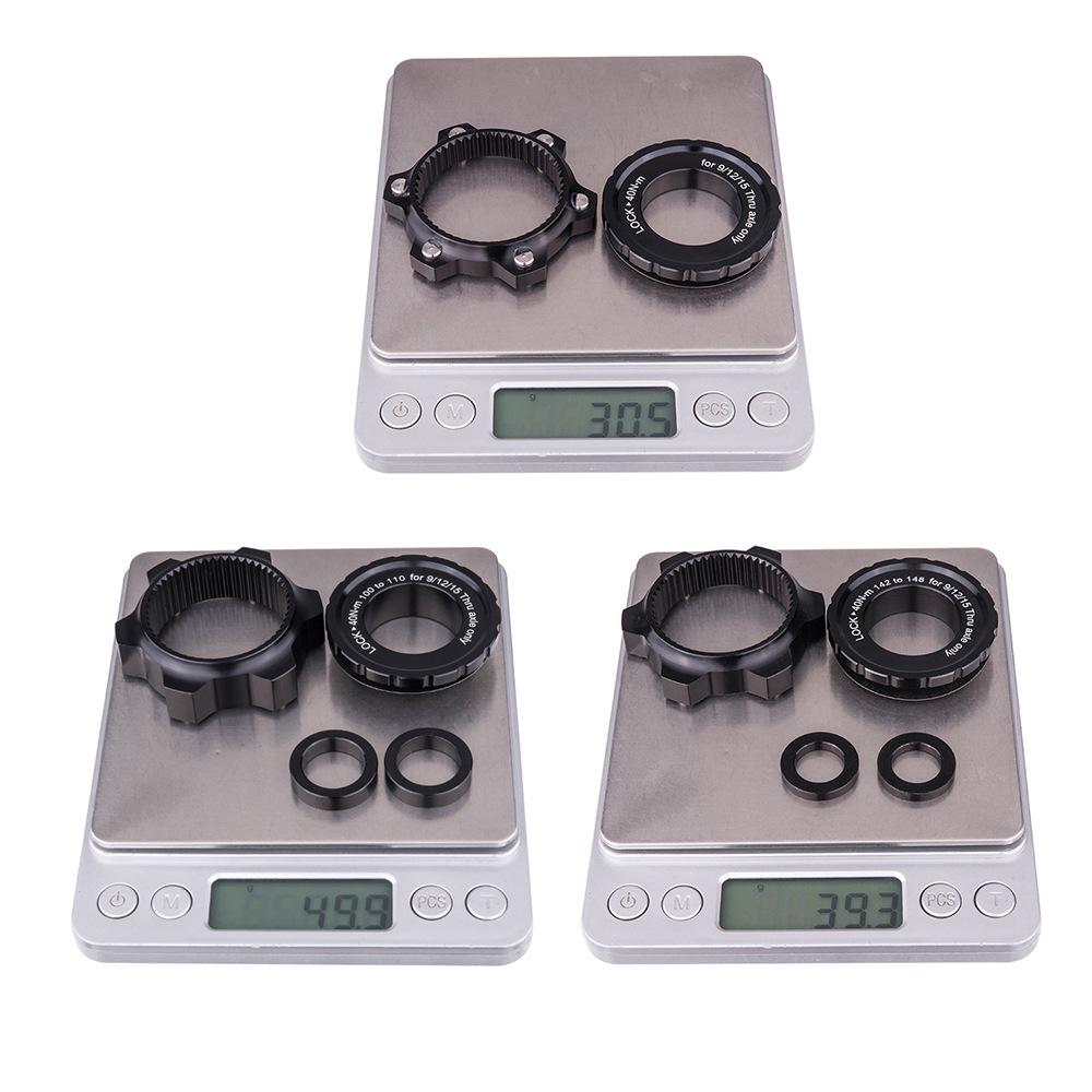 ZTTO Bicycle Hub Center Lock Adapter to 6 Bolt Disc Brake Boost Hub Spacer 15x100 to 15 x 110 Front Rear Washer 12x148 Thru Axle