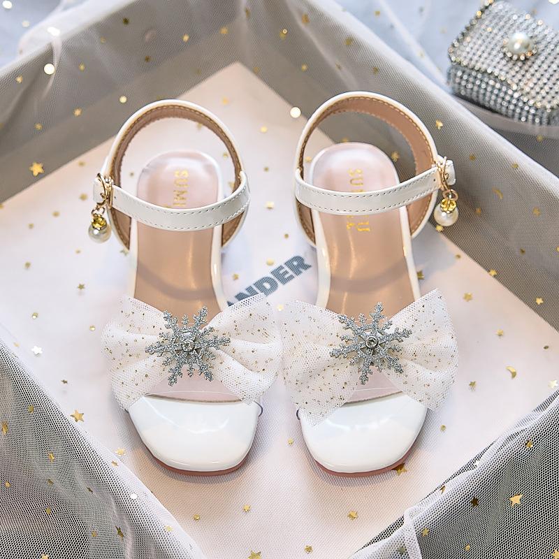 Girls shoes, children's princess sandals 2025 new summer summer models, little girls, middle-aged and older children, baby soft soles, foreign style