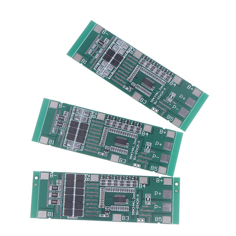 

6S 10A 20A 40A 24V 18650 Li-Ion Lithium Battery Protect Board Solar Lighting Bms Pcb With Balanced Power Tool For Ebike Scooter 24V 20A