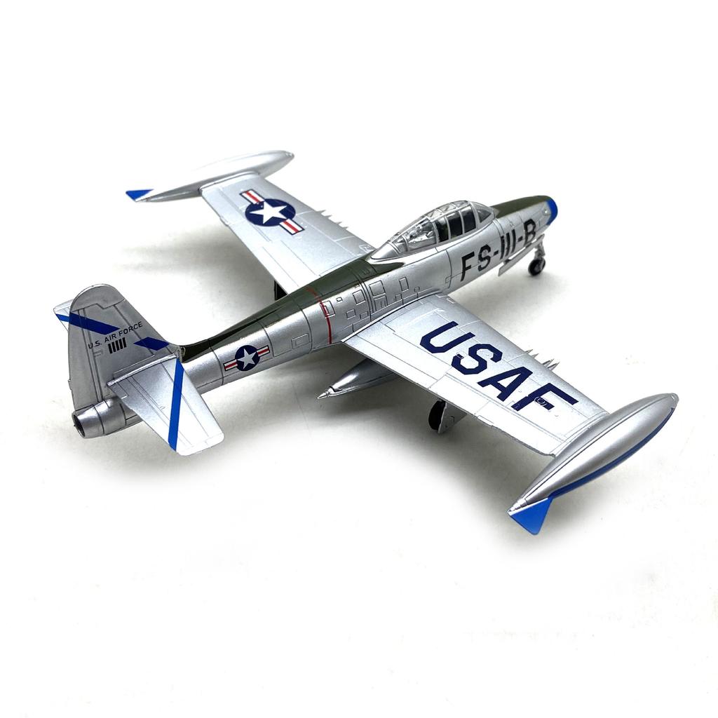 1/72 Scale Aircraft F-84 Thunderjet Fighter Military Model Airplane Replica Alloy Material Collected Aviation Gift Souvenir Plan