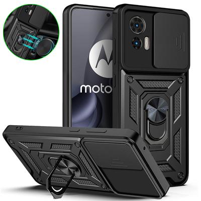 For Motorola Edge 30 Neo 5G Case Armor Camera Lens Protect Phone Case For Motorola Edge 30 Neo Magnetic Holder Ring Back Cover