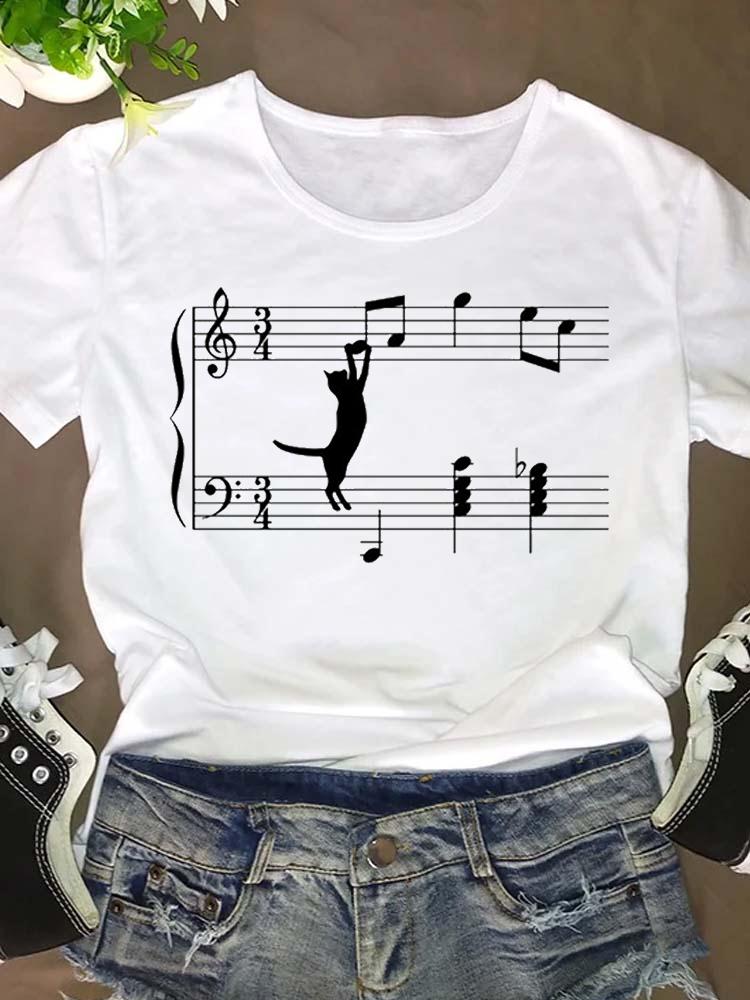 Dámské Módní Oblečení s Krátkým Rukávem Oblečení Grafické Tričko Kreslené Víno Láska Zvíře Mazlíček 90. léta Letní Tričko Tričko Dámský Top