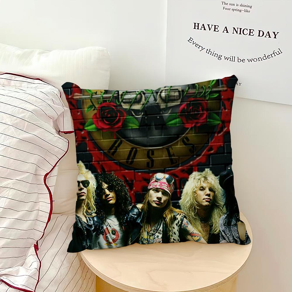 G-Guns N Roses Use Your Illusion I Pillow Case Sofa Living Room Bedroom Headboard Backrest Cushion Square Cushion Nap Time