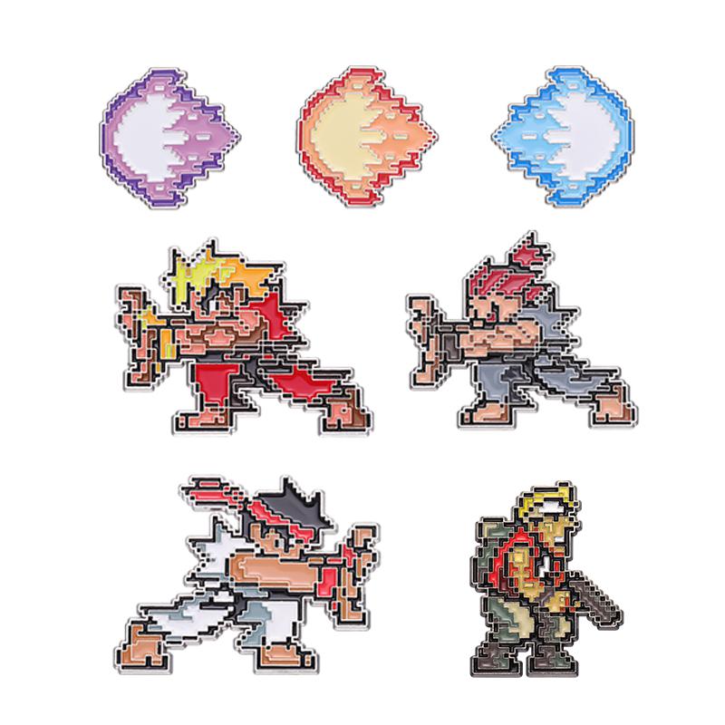 4-19pcs/set Cartoon Anime Characters Enamel Pins Custom Cute Little Monk Brooches Lapel Badges Funny Jewelry Gift for Friends
