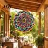 Easy Install Hanging Ornament Outdoor Owl/Hummingbird/Flower/Tree of Life/Rooster Wind Spinners, Reflective Spinners Garden Decor, Bird Deterrents for