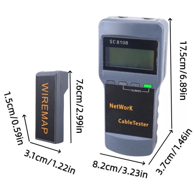 Sc8108 Network Cable Tester Length And Breakpoint Testing Rj45 Signal Detector Line Finder And Remote Identifiers