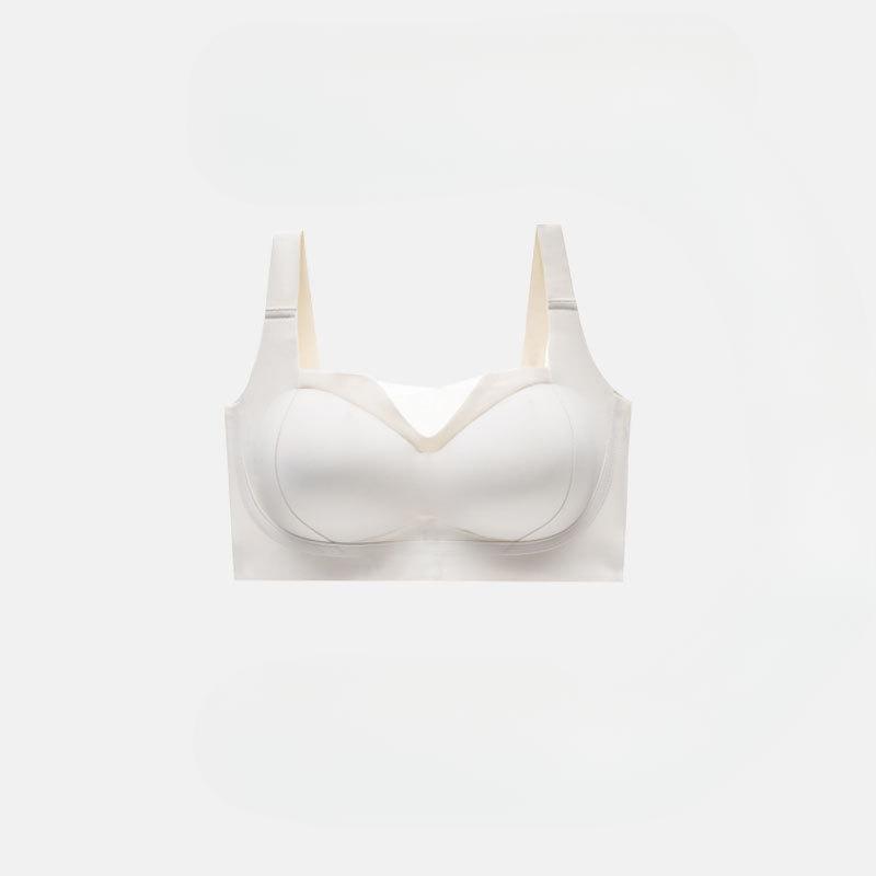 

Большой размер Женский тонкий бесшовный бюстгальтер без косточек, предотвращающий просвечивание, с эффектом лифтинга и поддержки груди 5XL бежевый