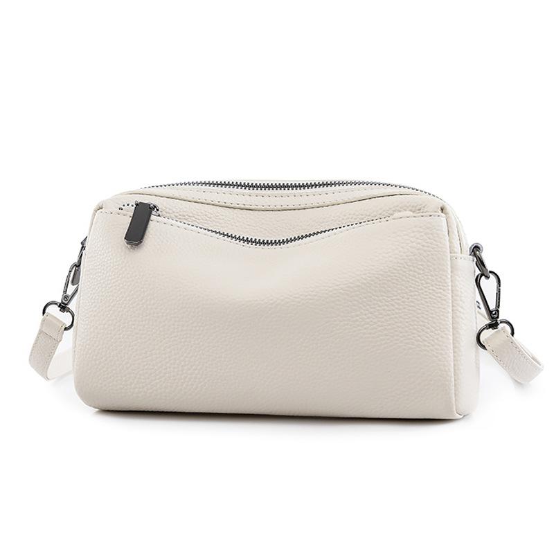 Leather women's bag new trendy first-layer cowhide shoulder messenger bag soft leather fashion bag