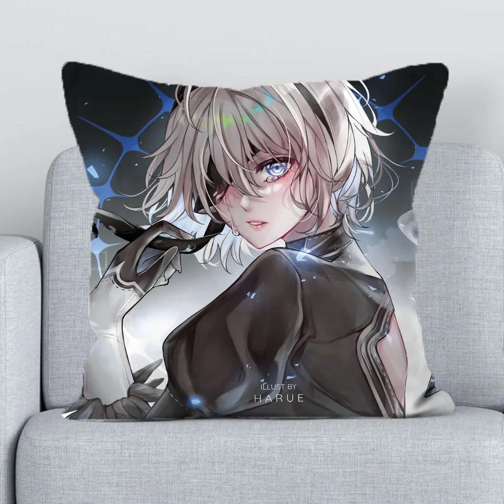 Nier Pillow Hugs Covers for Bed Pillows Cushion Cover 45x45 Short Plush Decorative Pillowcase Lounge Chairs Fall Decor Sofa Body
