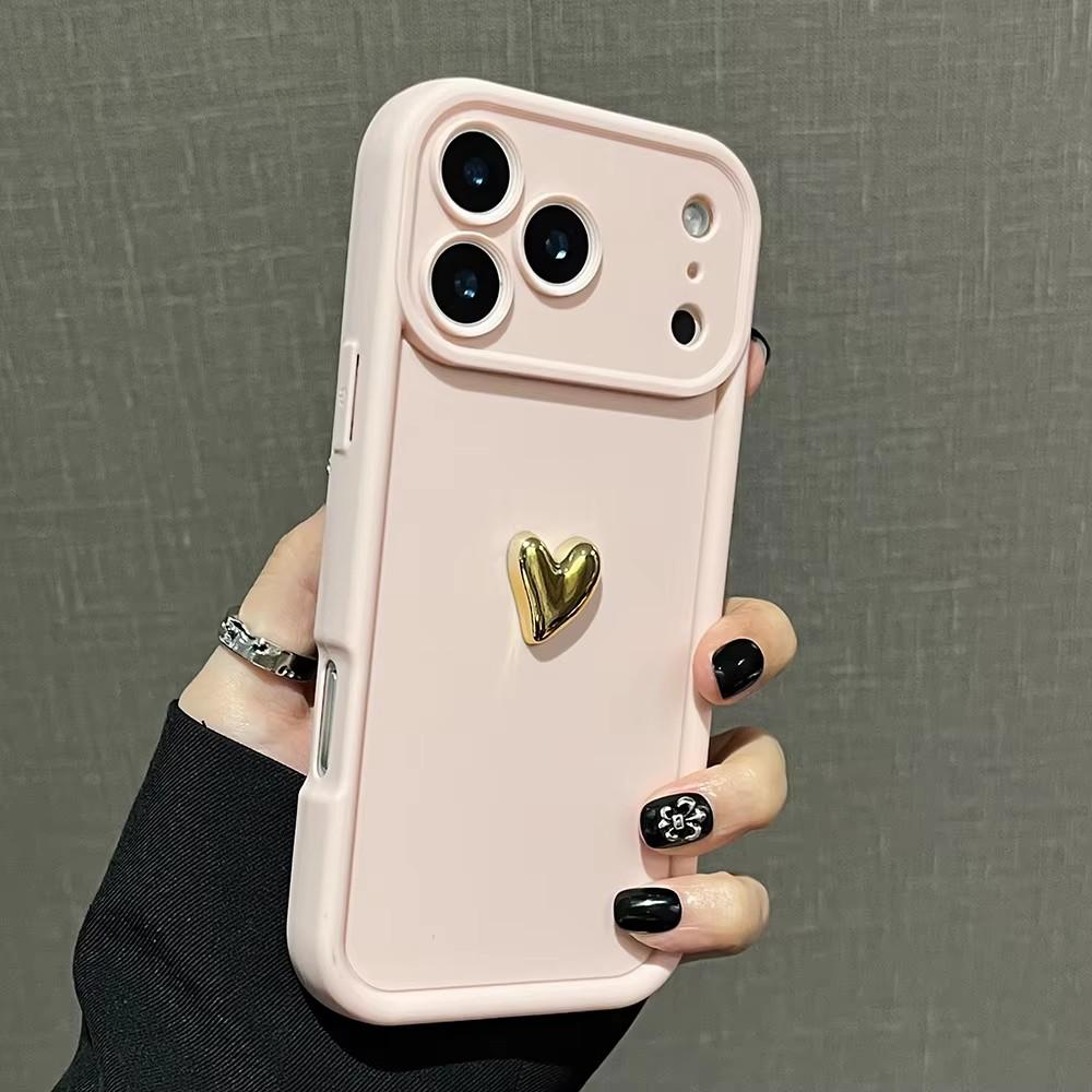 Für Xiaomi Mi Poco X3 Nfc X5 Pro 5g F3 M3 Mädchen 3D Gold Liebesherz Matte Hülle X3pro X5pro Silikon Stoßfeste Rückseite Poko X 3
