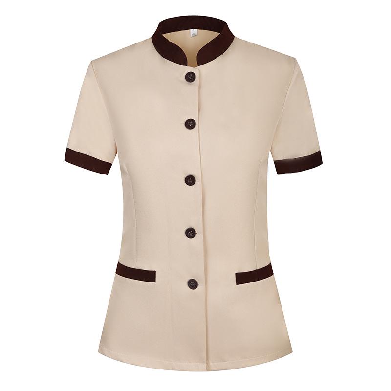 Women's & Men's Short-Sleeve Cleaning Uniform for Hotels and Property Services