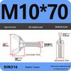 304 Stainless Steel Hand-Tightening Butterfly Weld Screws - Ram Horn M4 M5 M6 M8