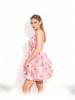 2026 Elegant French V-neck Spaghetti Strap Patchwork Rose Dress for Women