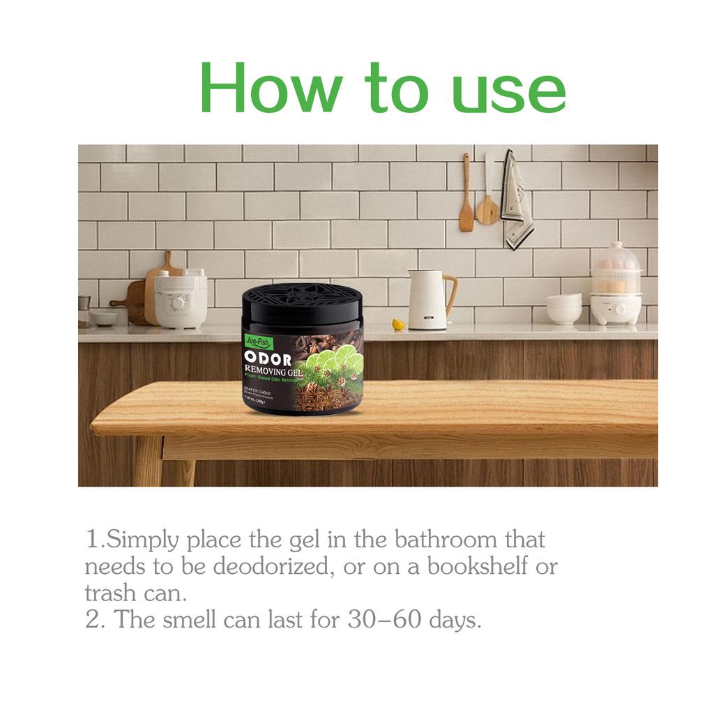 JUE-FISH Household Deodorization Gel Kitchen Bathroom Living Room Deodorization Odor Absorption Air Freshness Retention Air Freshness Deodorant