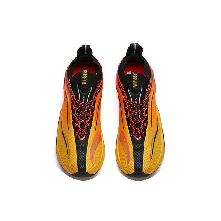 Anta Running Series Non-Stop Pro Slip-Resistant Durable Low-Top Running Shoes Men sneakers Yellow Black Red 112145596-1