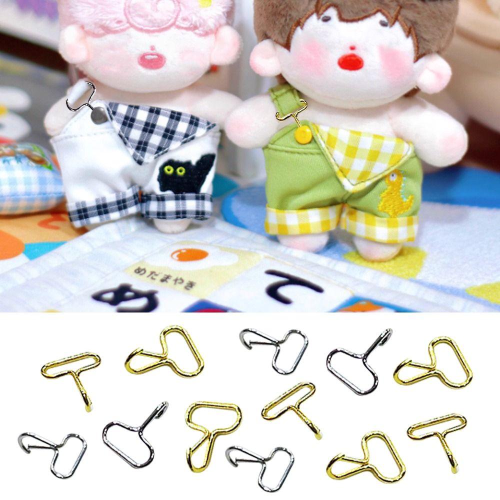 

10pcs 4 Colors Doll Belt Buttons DIY 1/6 Dolls Buckles High Quality Doll Buckles 1/6 Dolls срібний