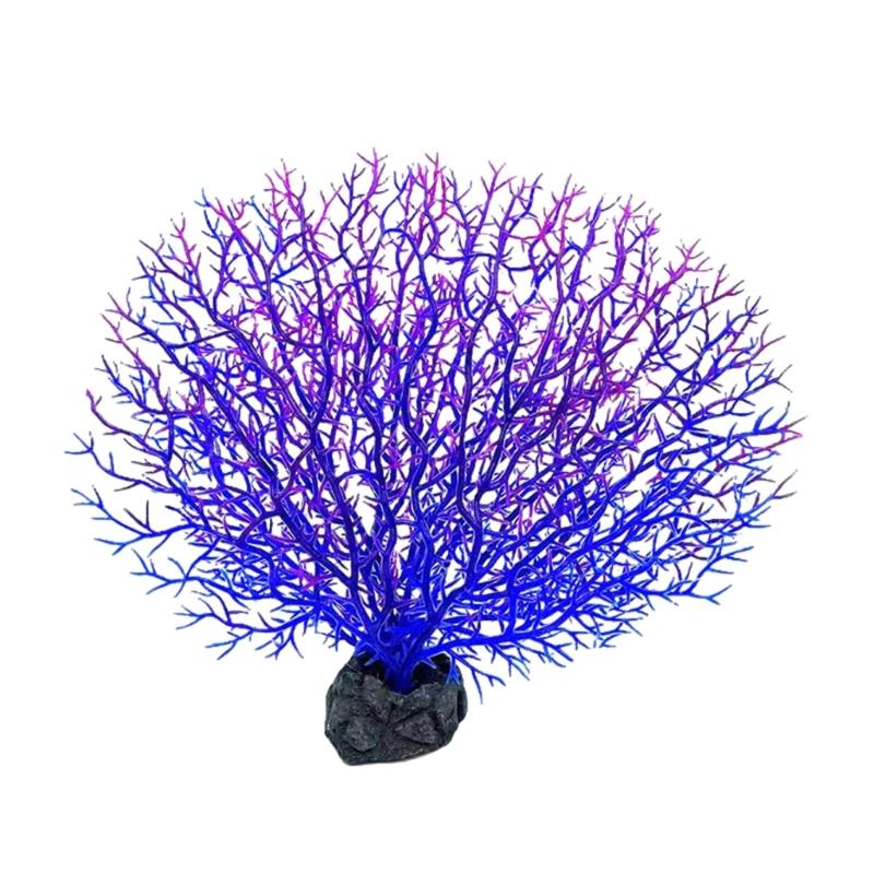 Artificial Coral Branch Décor Faux Coral Reef Décor Aquariums Ornament Fish Tanks Landscape Sea Fan Coral Decorations