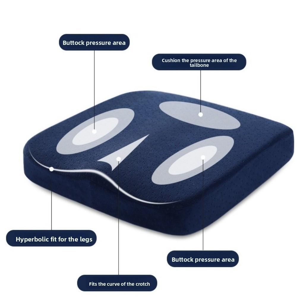 Breathable High Resilience Cushion Ergonomic Design Car Seat Cushion Tailbone Pillow Home Use