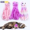Cat Toy Cute Octopus Plush Toy Bite Resistant Teeth Interactive Play Pet Supplies