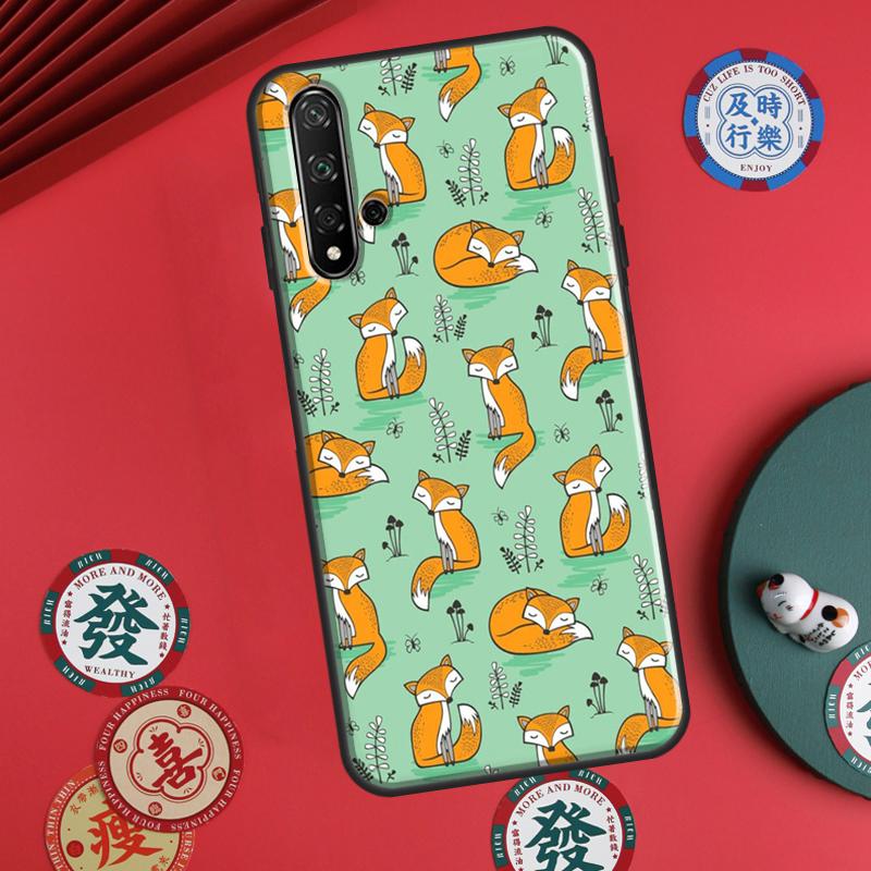 

Fox Animal Pattern For Huawei P20 P30 P40 Lite P60 Pro Nova 12i 11i 8i 12s 9 10 SE Y90 Y60 Y70 Y72 Y61 Y91 Case Nova 10 SE