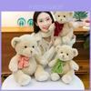 Plush Bear Stuffed Animal With Pp Cotton Filling For Birthday Gift For Girls And Friends