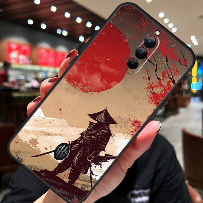 Japan Ninja Samurai Red Sun Case For ZTE Nubia Red Magic 10S 10 8 9 8S 9S 11 Pro Plus 5G 6R 6 7 6S 7S Pro 10 Air Cover
