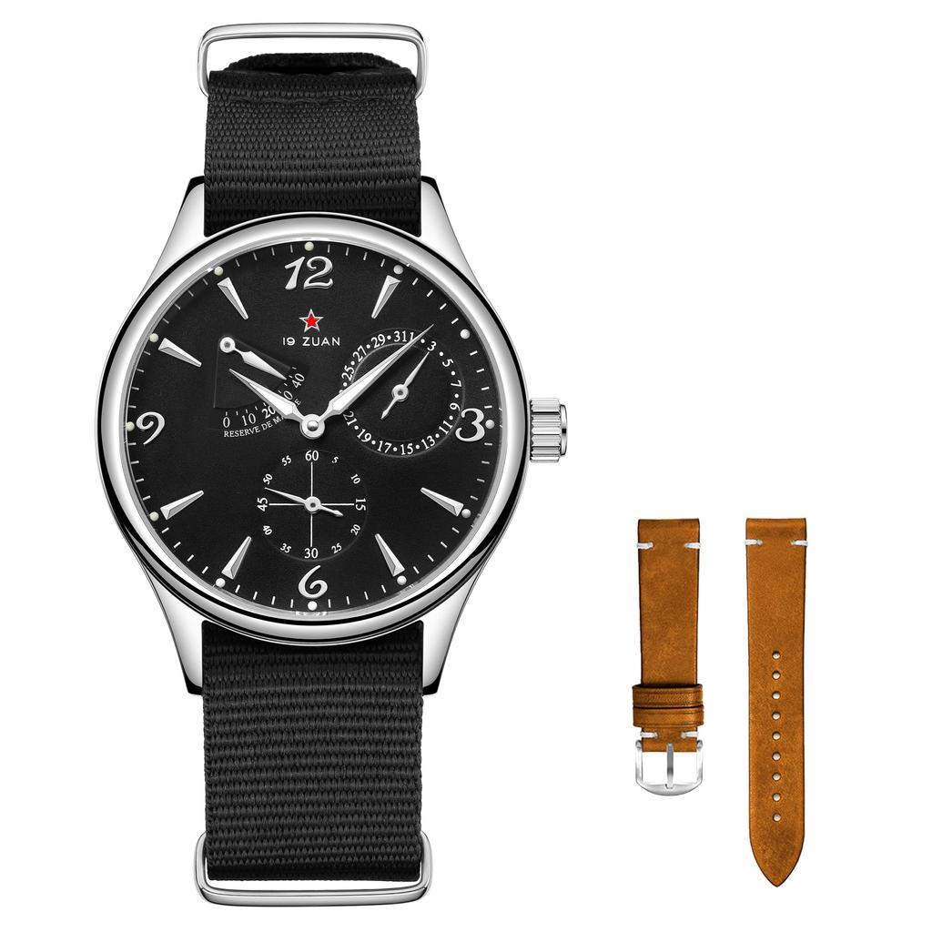 Klassische Seagull 1963 Flieger Herrenuhr Set ST1780 Automatisches Mechanisches Uhrwerk Saphirglas Retro Stil Wasserdicht
