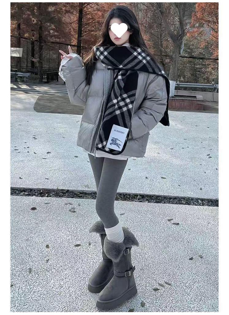 Women's High-Waisted Lambswool Leggings, Fleece-Lined and Thickened for Autumn/Winter, Slimming, Extra Warm, Plus Size, Northeast Style, Cotton Pants