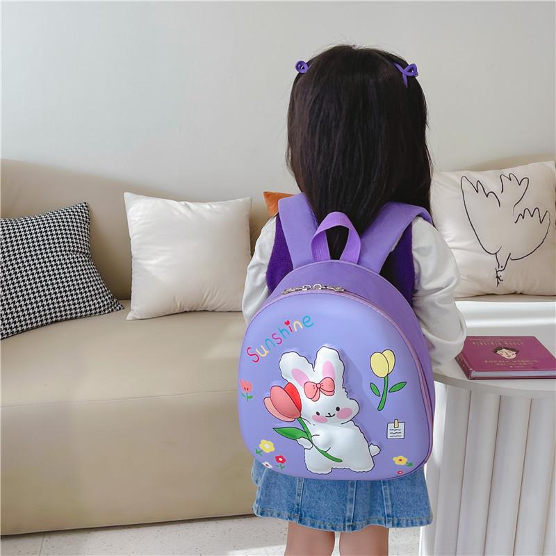 Cute Eva Lightweight Preschool Backpack For Boys And Girls 3d Rabbit Design