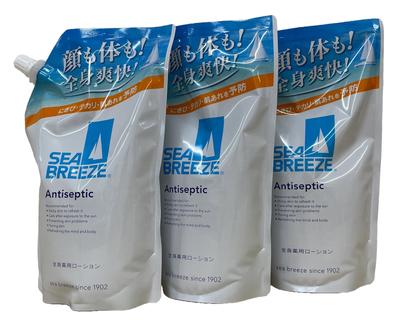Shiseido Sea Breeze Antiseptic Whole Body Medicated Lotion Refill X Refill [Set Sale] (700mL) 3-pack [Quasi-drug]