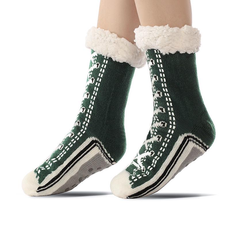 Women's Extra Thick Fleece Lined House and Sleep Socks for Cold Weather