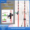 Ceiling Telescopic Rod Level Lift Support and Infrared Tripod Leveling Instrument with Ginger Tea.