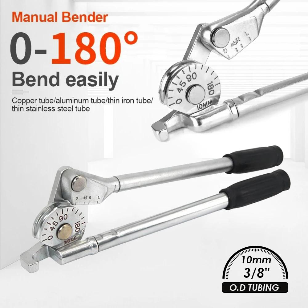 Handrohrbieger 0-180° verstellbar, 8-10mm Außendurchmesser Rohrbiegewerkzeug für HLK, Automobil, Sanitär, Herbst Hausverbesserung DIY