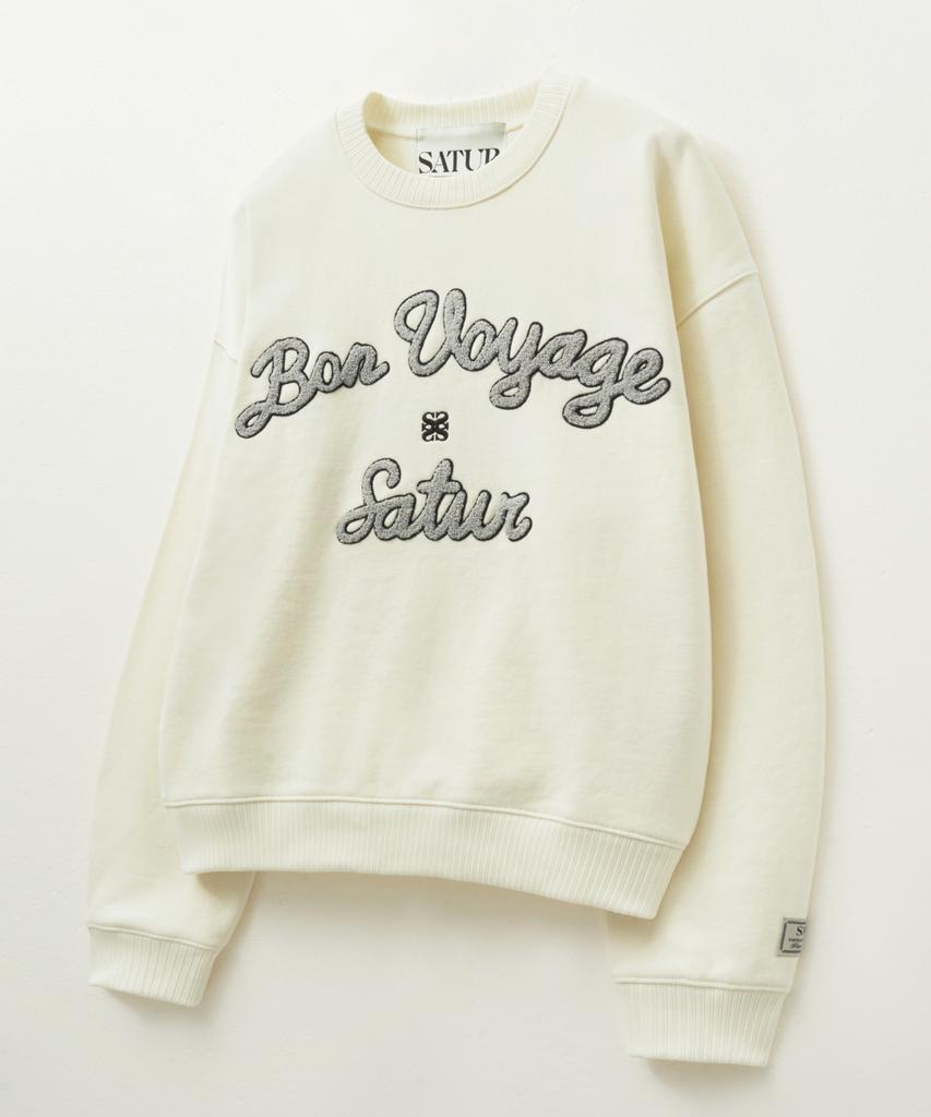 Seteo Bon Voyage Boucle Brushed Sweatshirt Cream