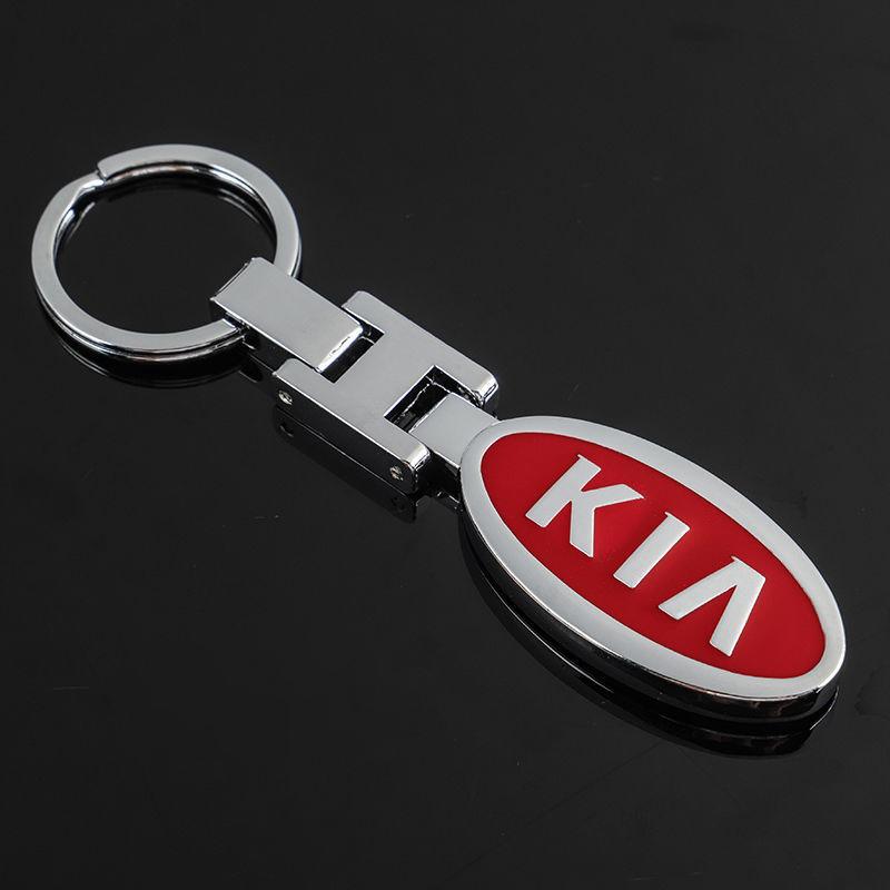 SLRB3 KIA Logo Metal Car Keychain - Stylish Auto Key Ring For KIA K3 Sportage Carnival K5 Seltos Pegas KX1 EV5 Sonet EV6 K4 EV3 Ceed