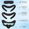 Quest 3s Applicable Soft PU Leather Foam Ice Silk Cotton Replacement Face Pad Sweat-proof and Breathable Mask Cover