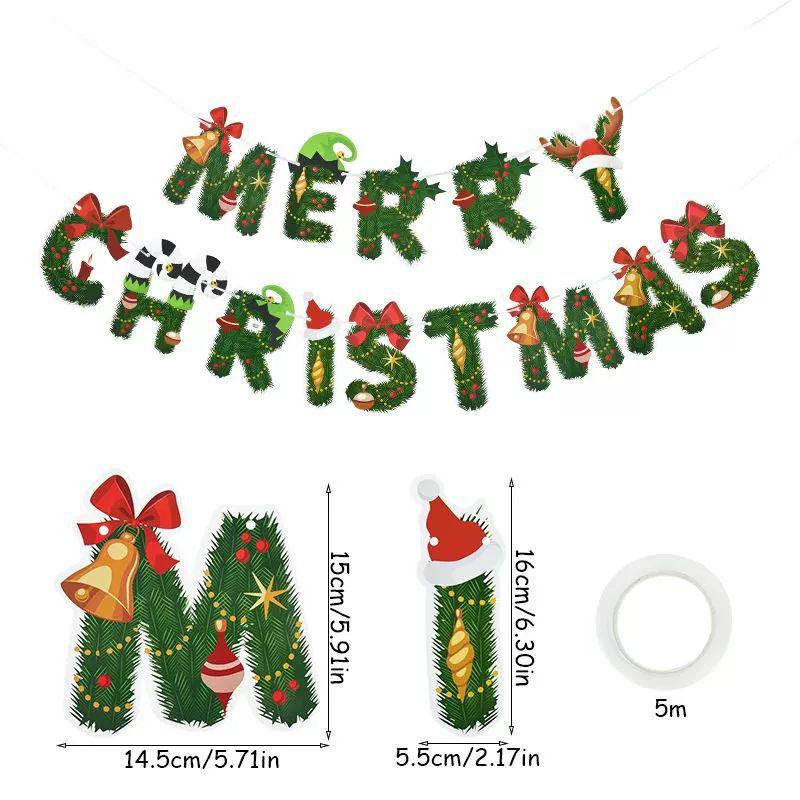 Christmas Letter Balloons for Storefronts, Kindergartens, Parties & Event Decorations