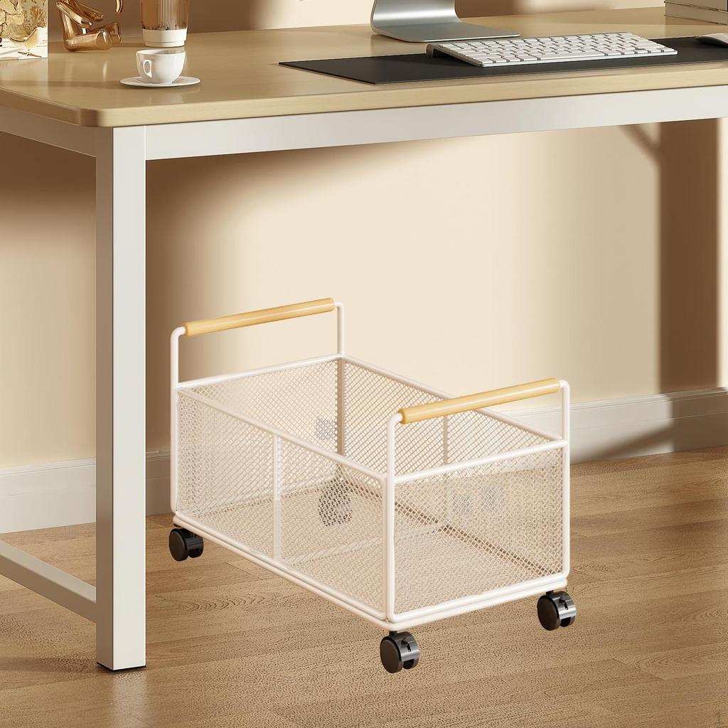 Síťovaný pojízdný kartotéční vozík, Úložný prostor na knihy, Kancelářské potřeby, Organizér na knihy,