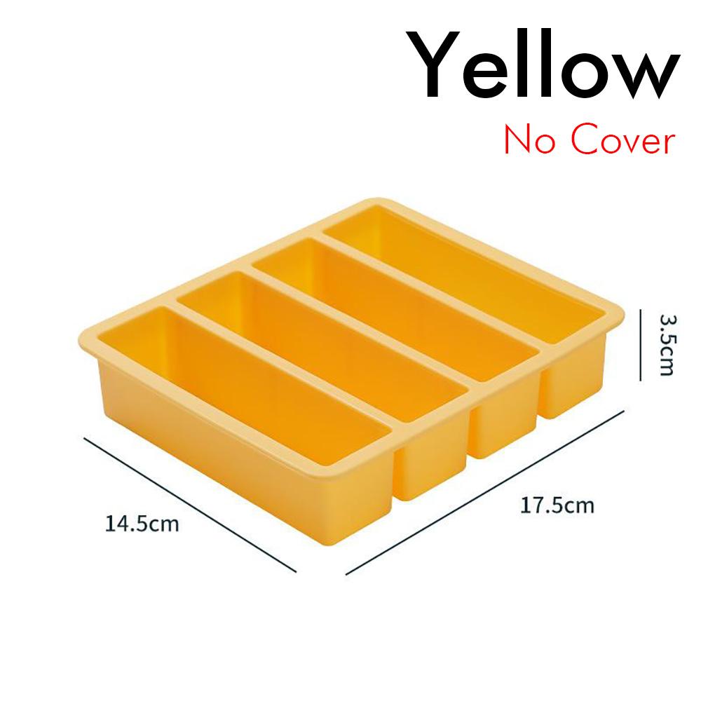 Ice Cube Tray Silicone Ice Cube Mold Long Square Ice Cube Maker Ice Tray Rectangular Ice Mould Ice Cream Tools Kitchen items