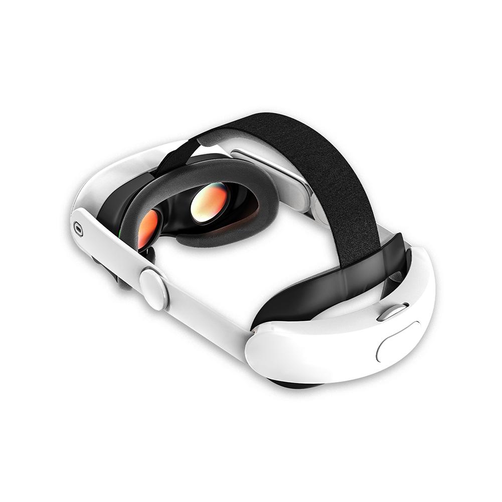 Head Strap with Battery Pack 8000mAh Adjustable Strap Elite Strap Replacement Reduce Facial Stress for Meta Quest 3S VR Headset