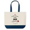 Shopping Bag - PLANETEE - Bazaar of a Beloved Judge - Blue - Cotton - 40 X 45 Cm