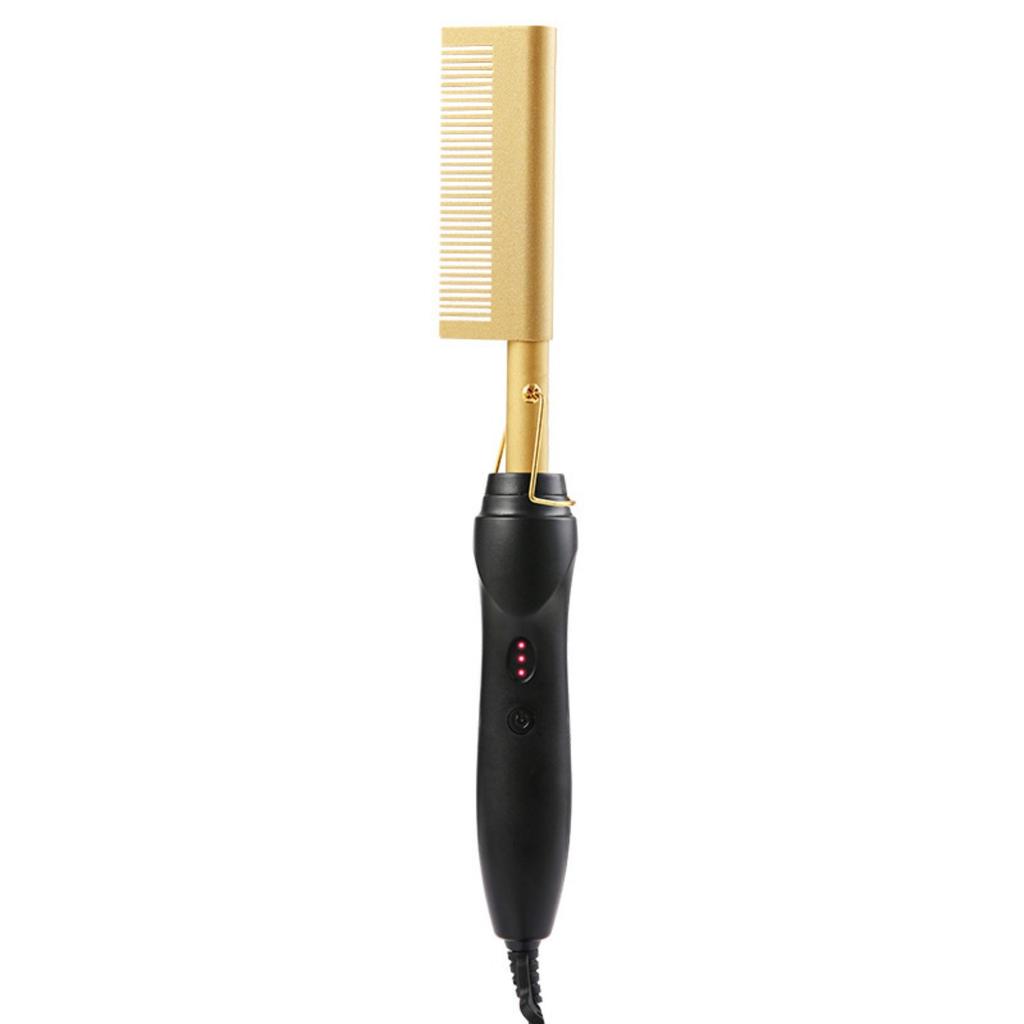 Wet and Dry Dual-use, Electric Copper Comb, Straightening Comb, Straightener, Home Use, Perm, Curling Iron, Curling Comb