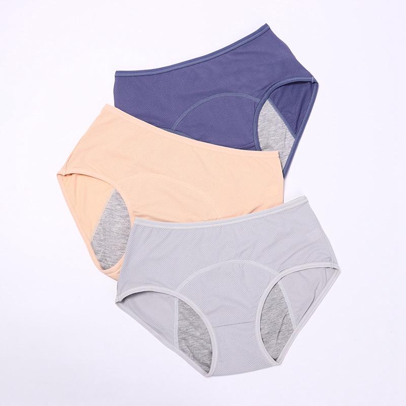 Menstruationshöschen Frauen Sexy Hosen Auslaufsicher Inkontinenz Baumwolle Hohe Taille Unterwäsche Frauen Briefs Zeitraum Dessous